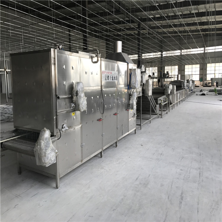 巴氏滅菌、冷卻、烘干流水線